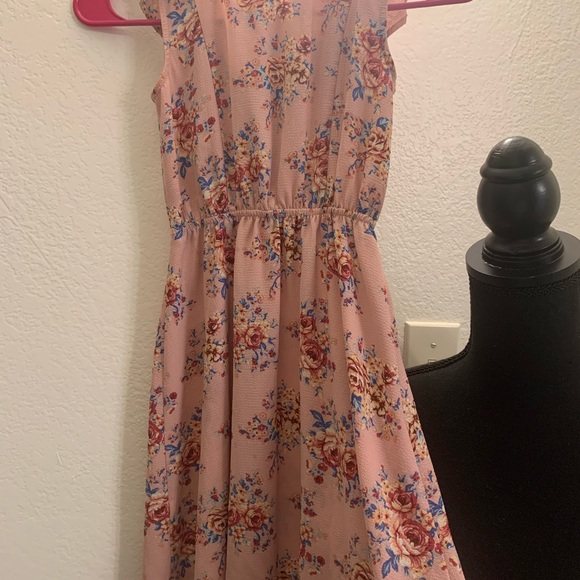 SOLD ON VINTED ❤️Hearts • Pink Dress Girls Sz 8 - Picture 3 of 4